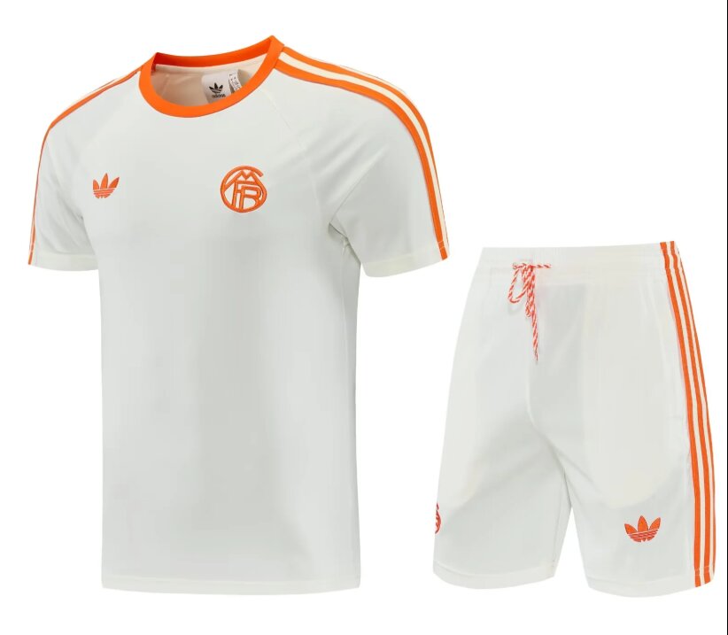 AAA Quality Bayern Munich 26/27 White/Orange Training Kit Jersey